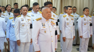 เข้าร่วมในพิธีเจริญพระพุทธมนต์ ถวายพระราชกุศล ... พารามิเตอร์รูปภาพ 1