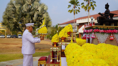 เข้าร่วมพิธีวางพานพุ่มถวายราชสักการะ วันพ่อขุนรามคำแหงมหาราช พารามิเตอร์รูปภาพ 1